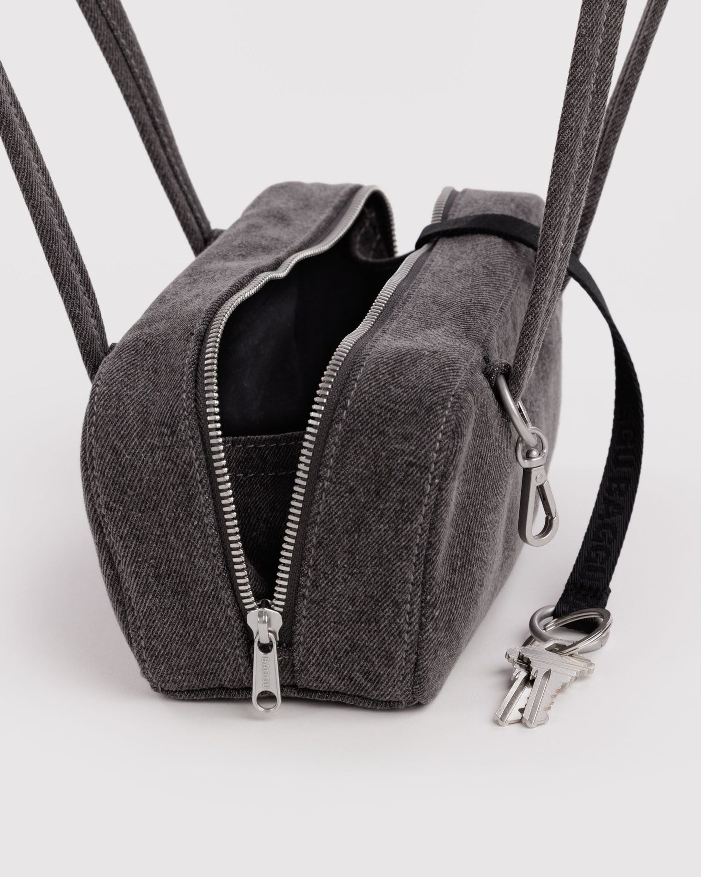 Small Denim Bowler Bag O6