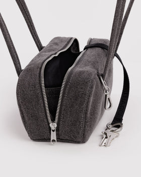 Small Denim Bowler Bag O6