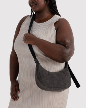 Small Denim Crescent Bag L7