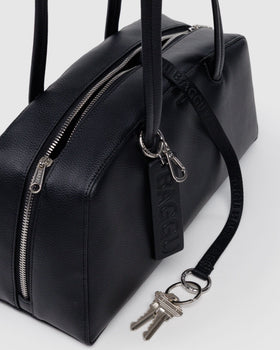 Recycled Leather Bowler Bag F1