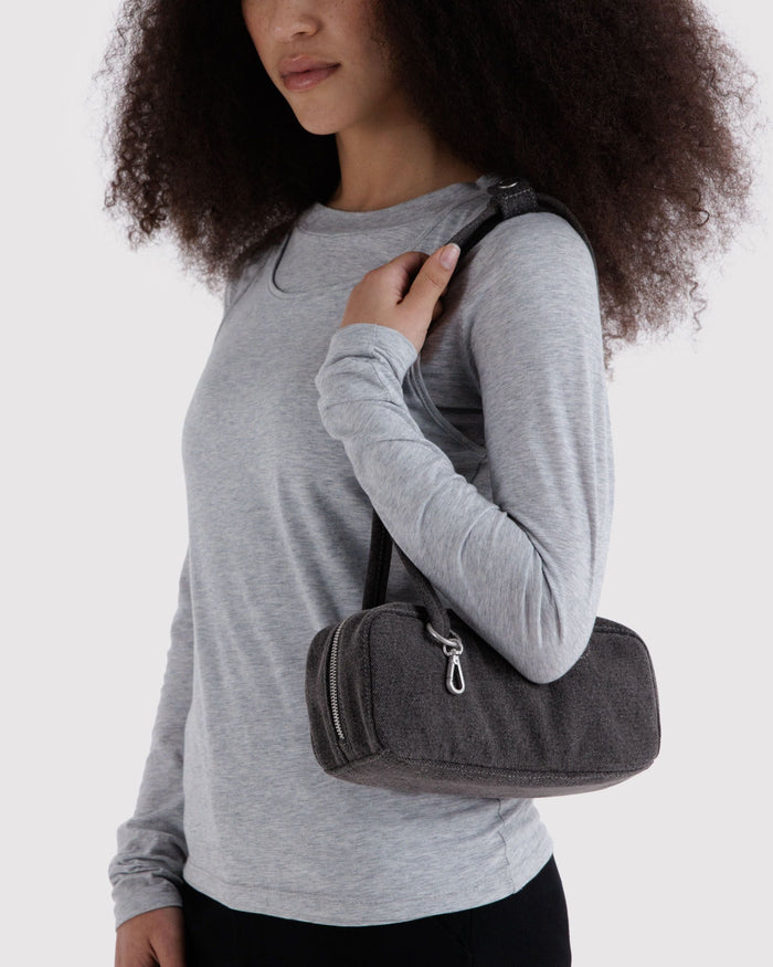 Small Denim Bowler Bag O6 alternate