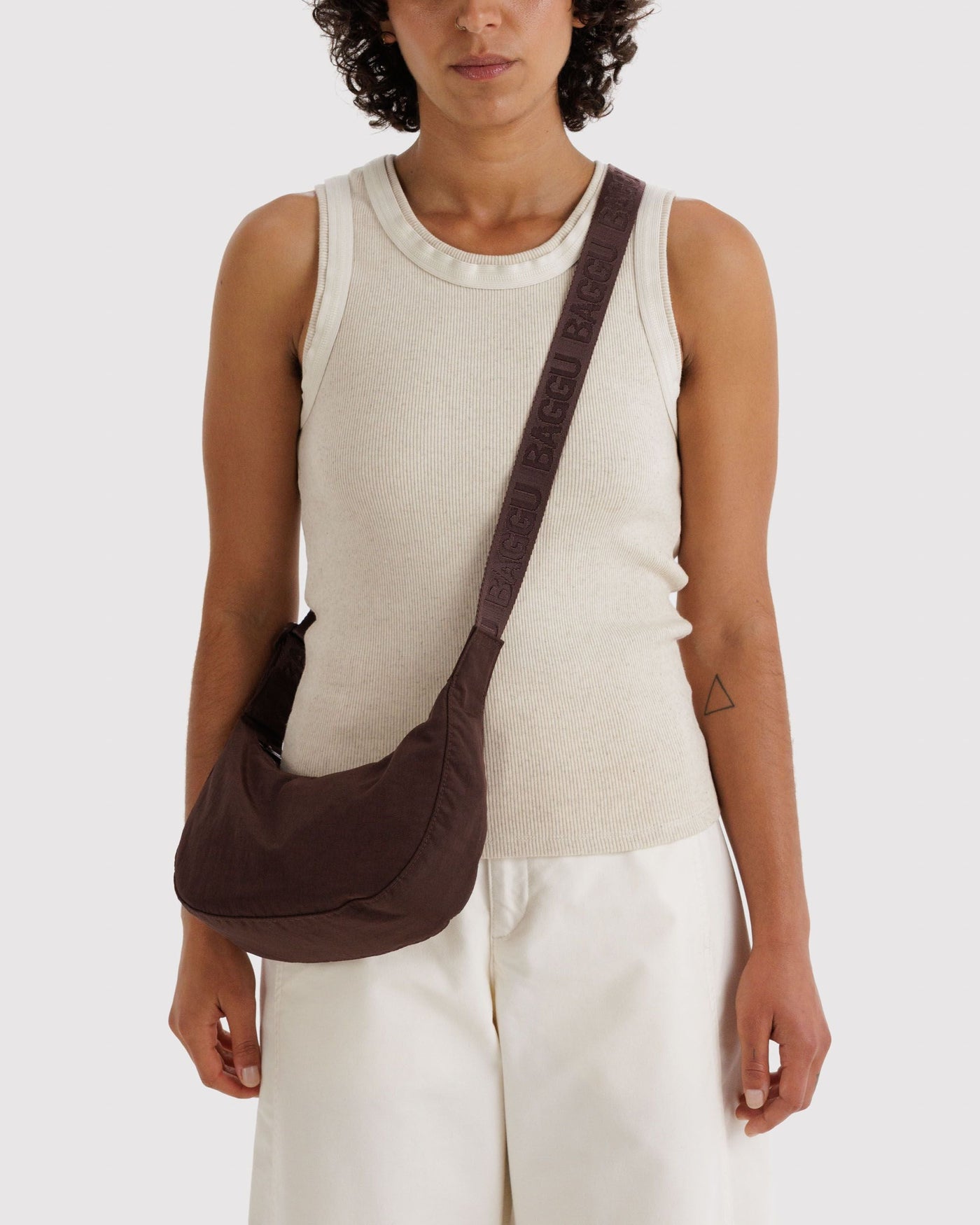 Small Nylon Crescent Bag V2