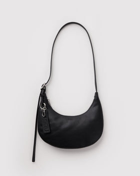 Small Recycled Leather Flat Crescent W5