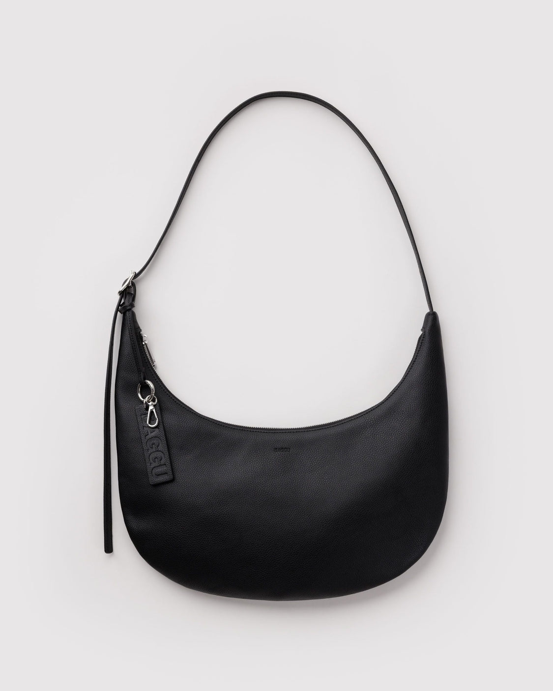 Medium Recycled Leather Flat Crescent E5