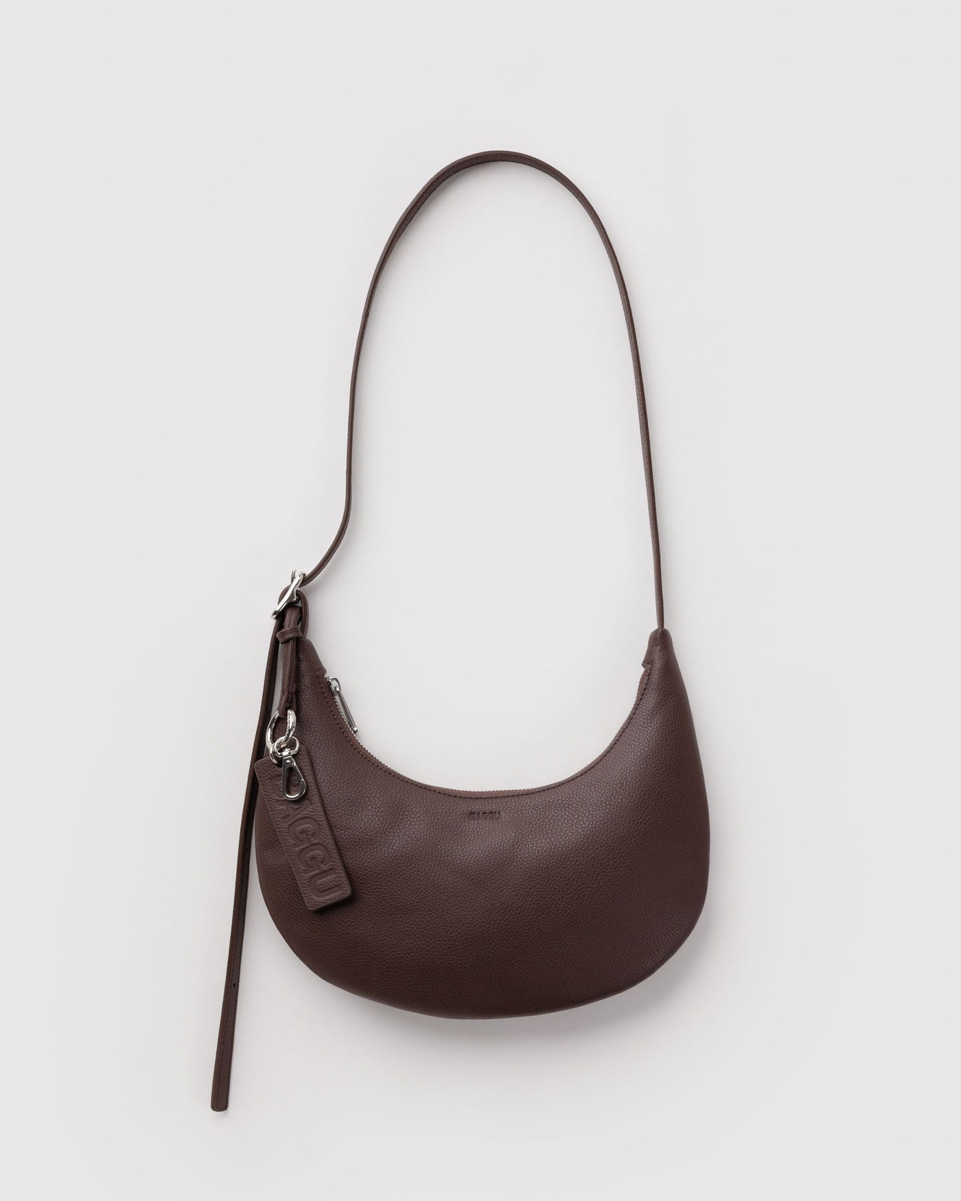 Small Recycled Leather Flat Crescent W5