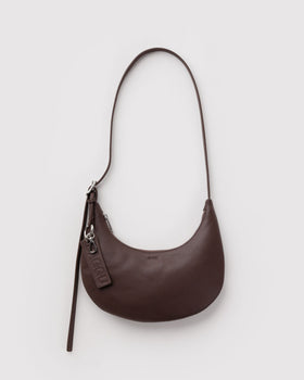 Small Recycled Leather Flat Crescent W5