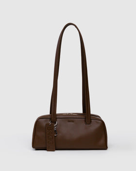 Small Recycled Leather Bowler Bag T0