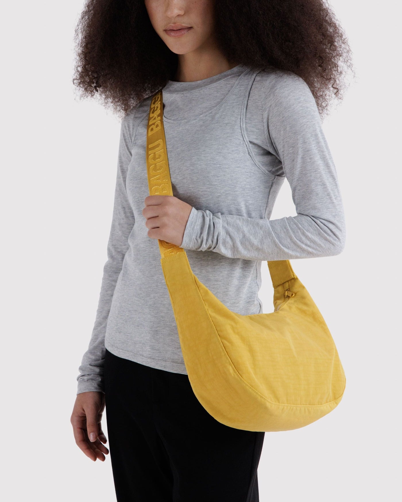 Medium Nylon Crescent Bag C1