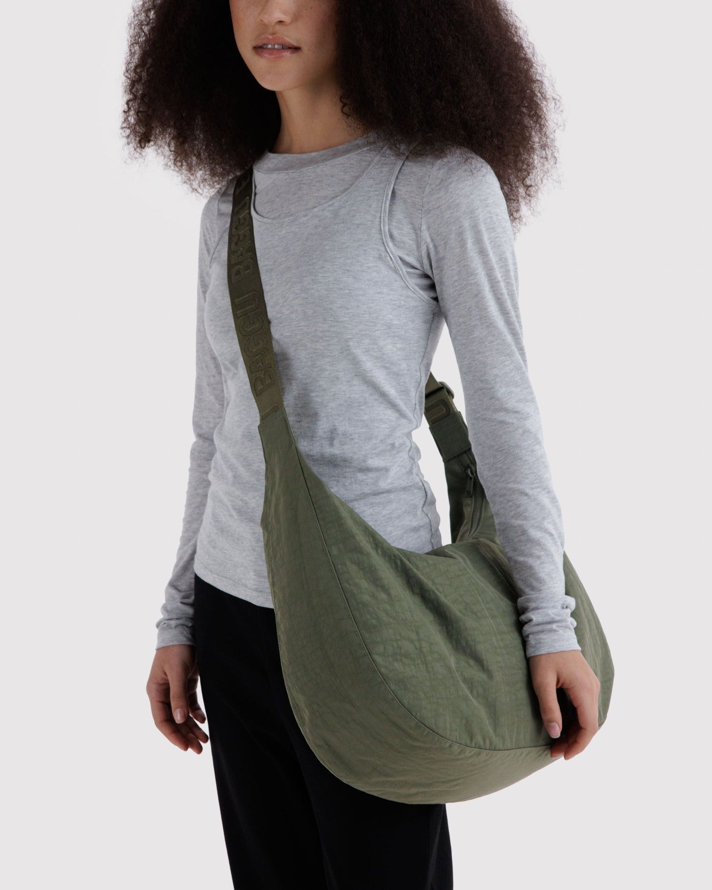 Large Nylon Crescent Bag R1