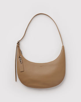 Medium Recycled Leather Flat Crescent E5