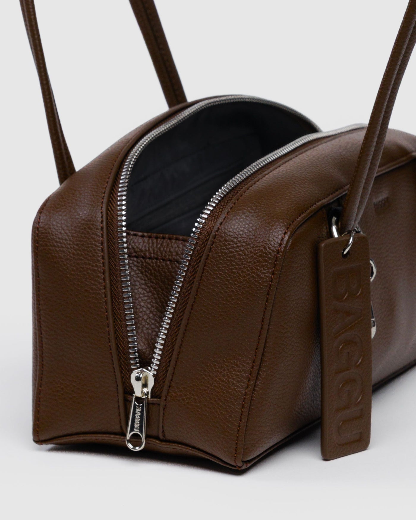 Small Recycled Leather Bowler Bag T0