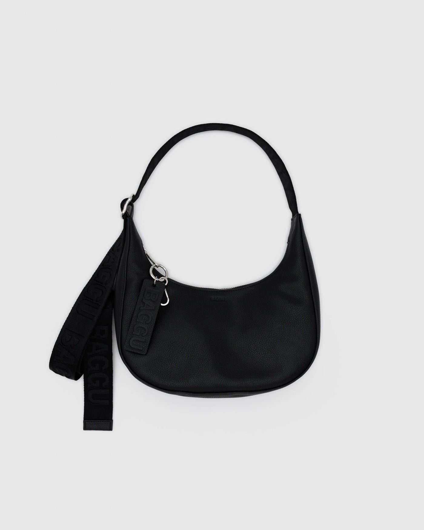 Small Recycled Leather Crescent Bag R4