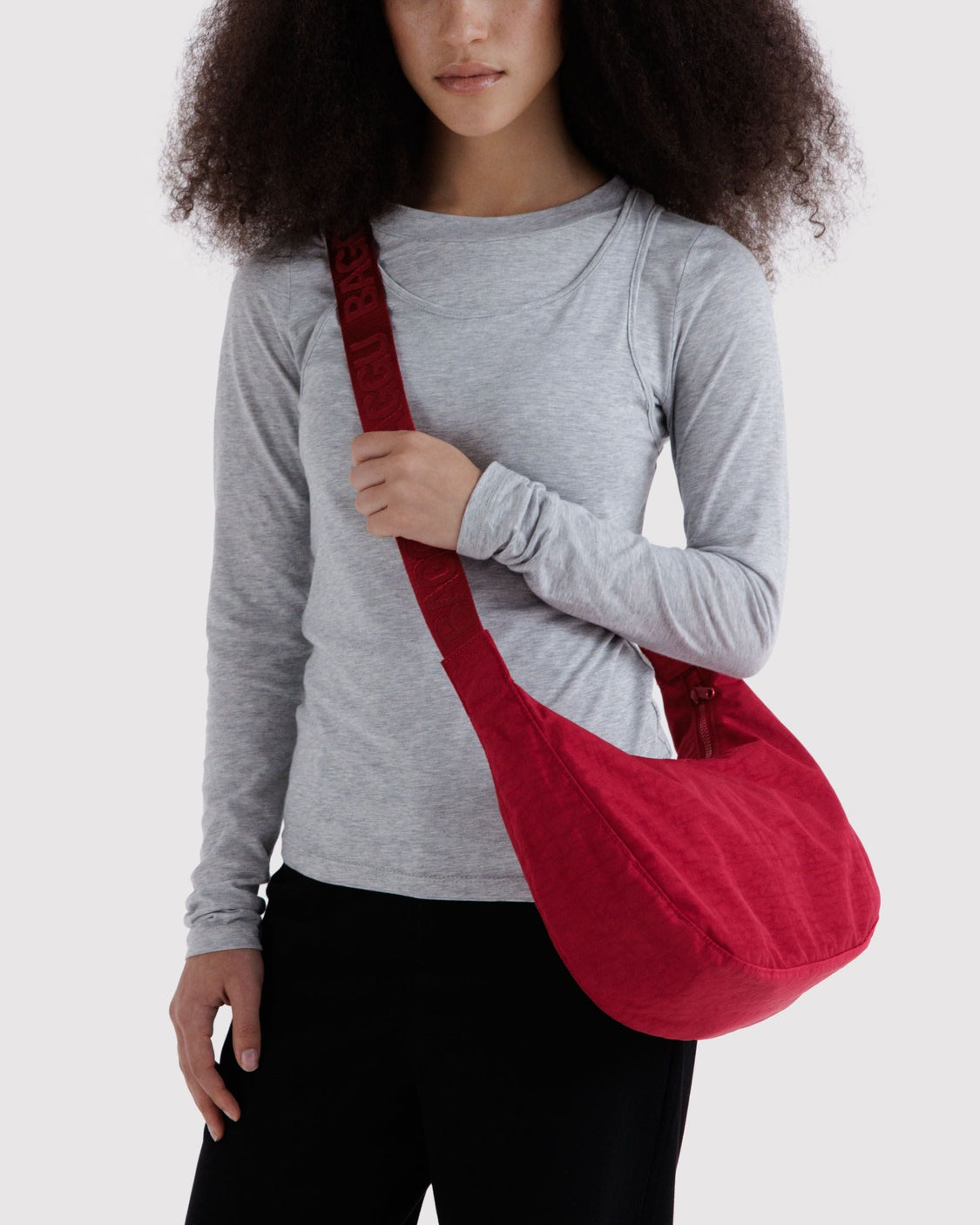 Medium Nylon Crescent Bag C1