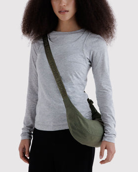 Small Nylon Crescent Bag V2